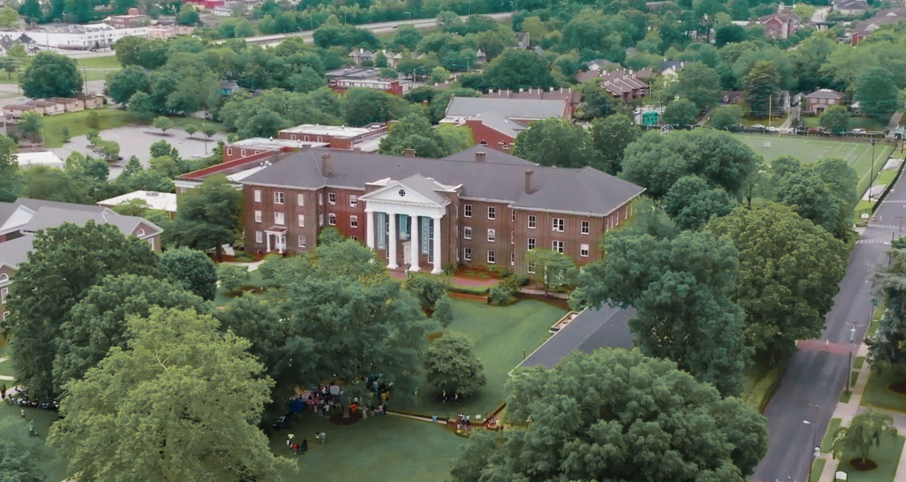Greensboro College aerial photo