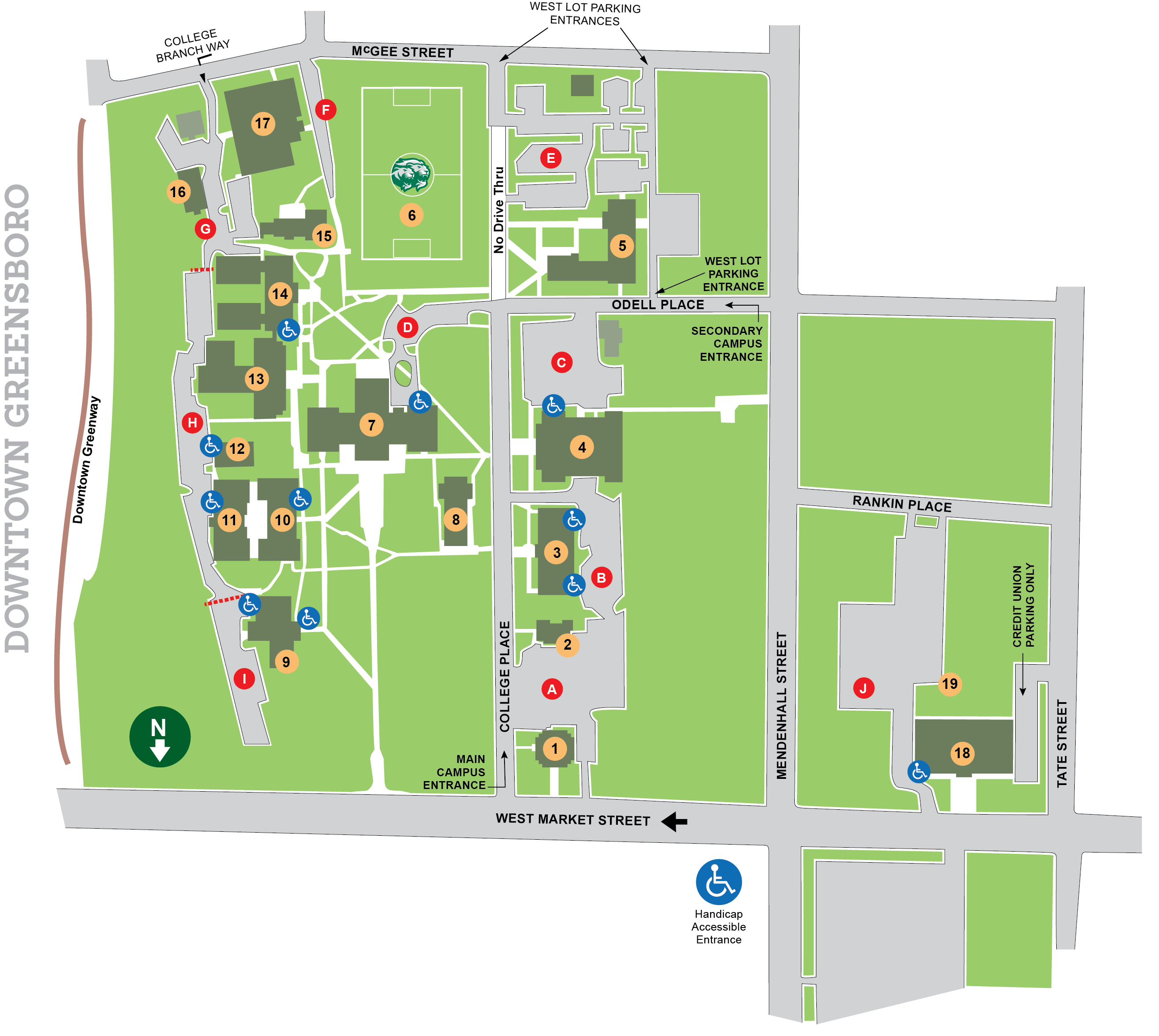 Greensboro College Campus Map