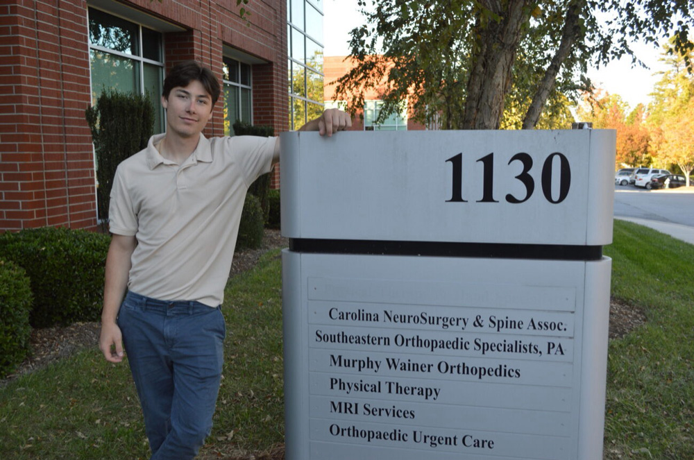 Greensboro College intern Samuel “Kai” Hayen