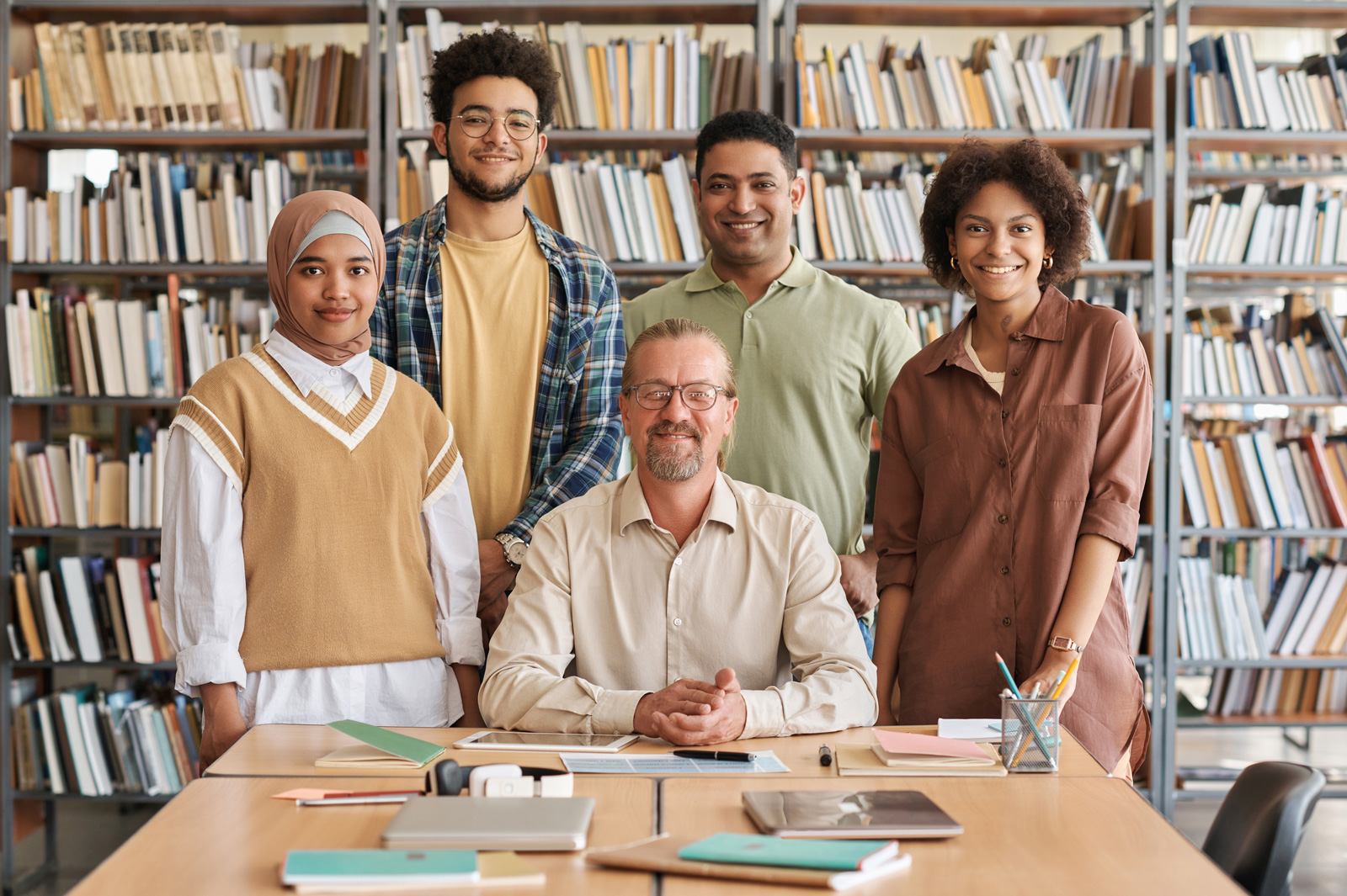 TESOL teacher with students