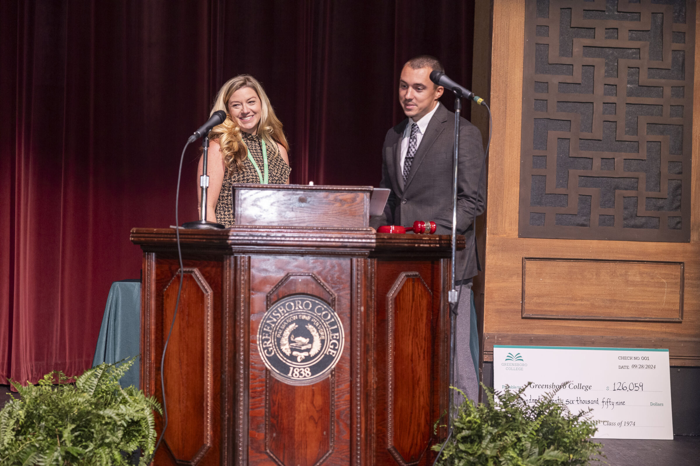 New and outgoing Alumni Presidents speak at Greensboro College