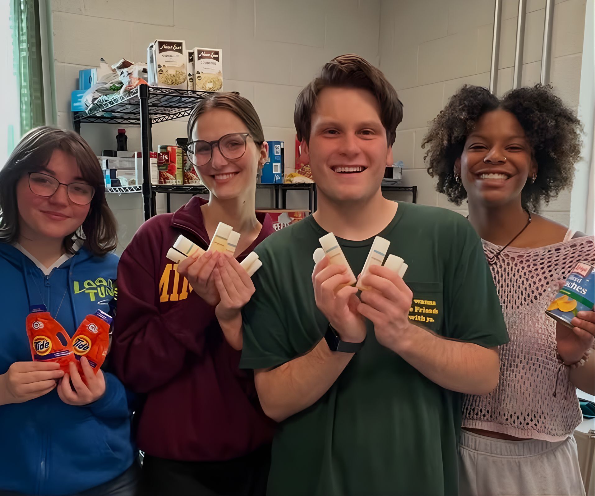 Students at the Greensboro College Pride Pantry