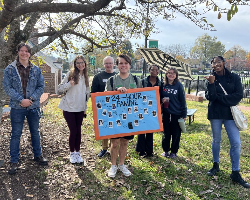 Greensboro College students at a Village 401 event.