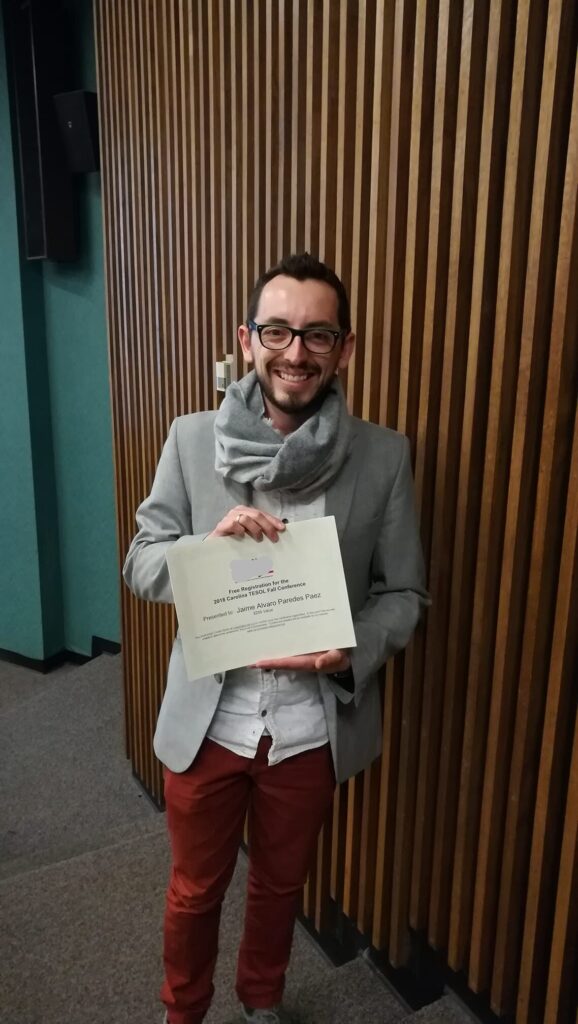 TESOL graduate with certificate