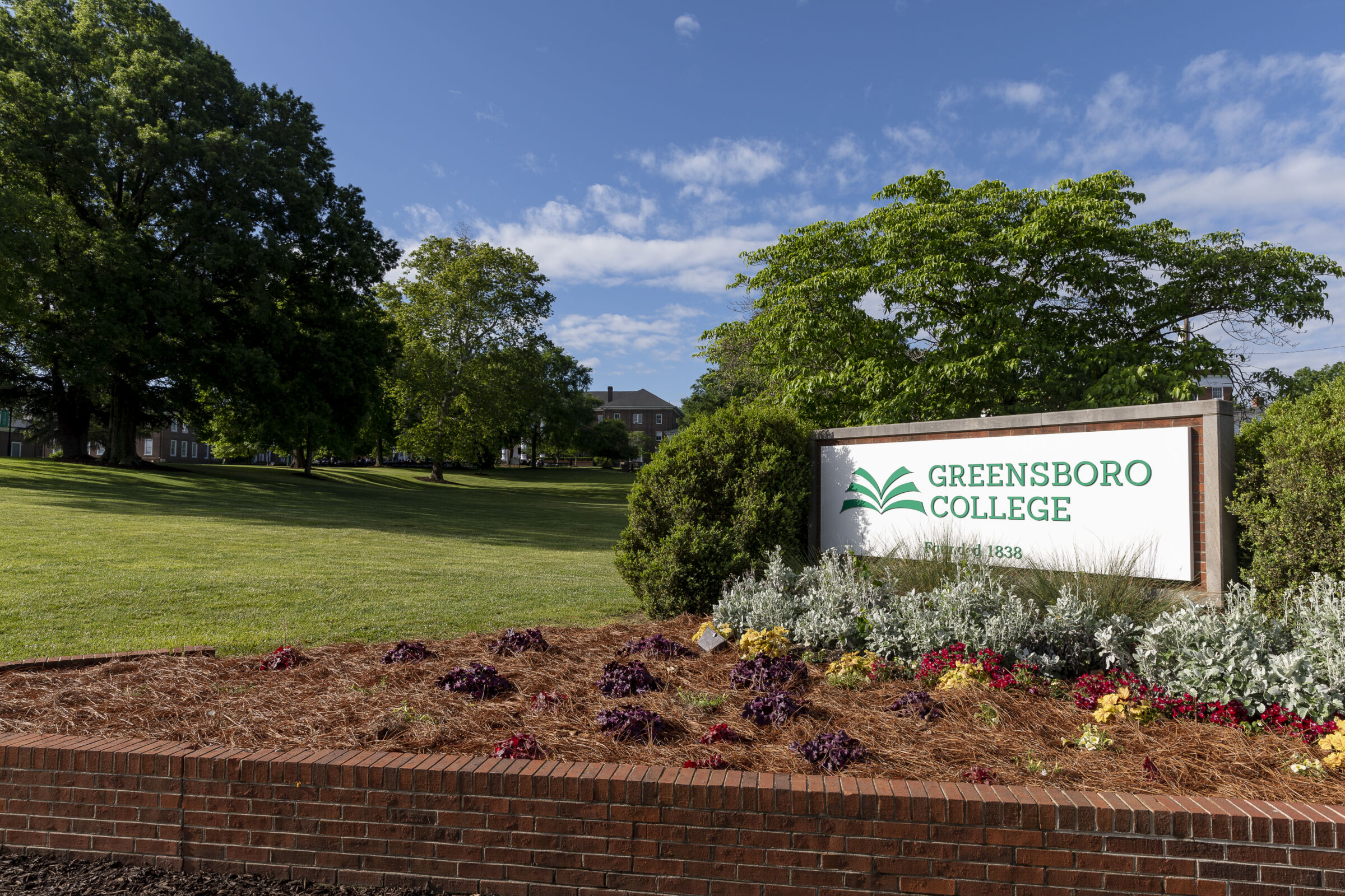 Greensboro College sign