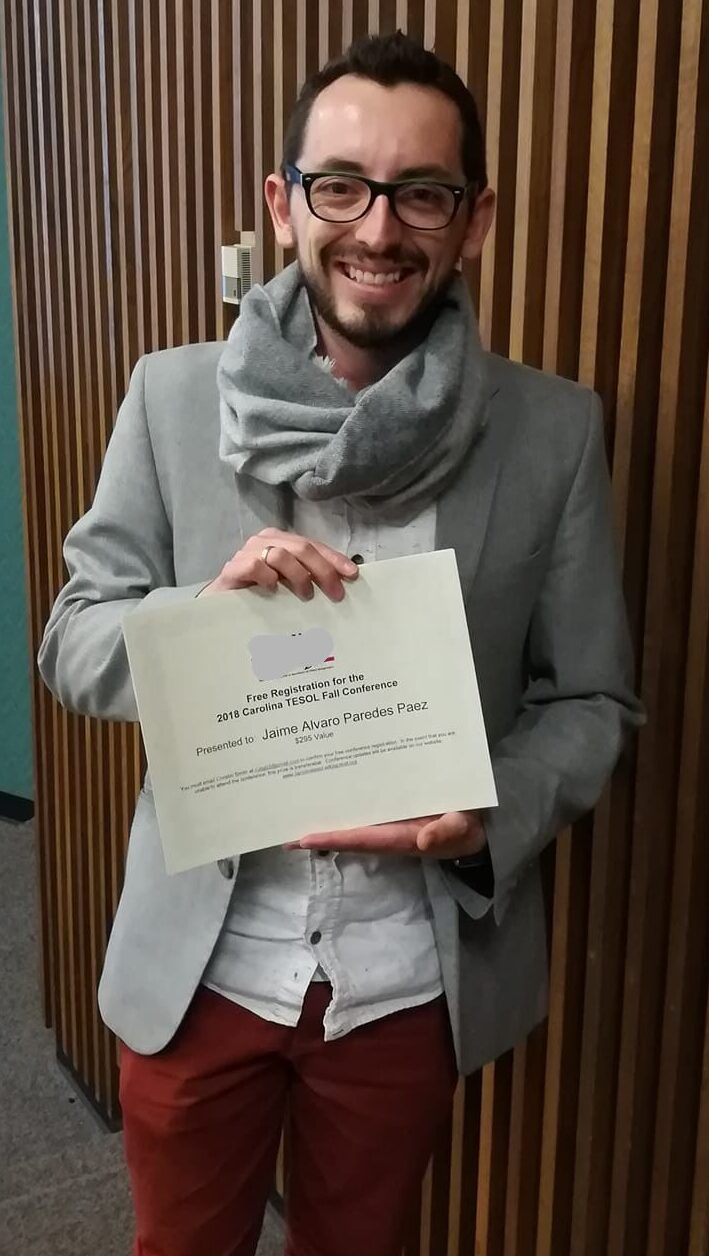 TESOL graduate with certificate